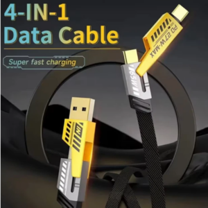 Câble 4 en 1 Max 65W 2m Alliage Zinc Tressé