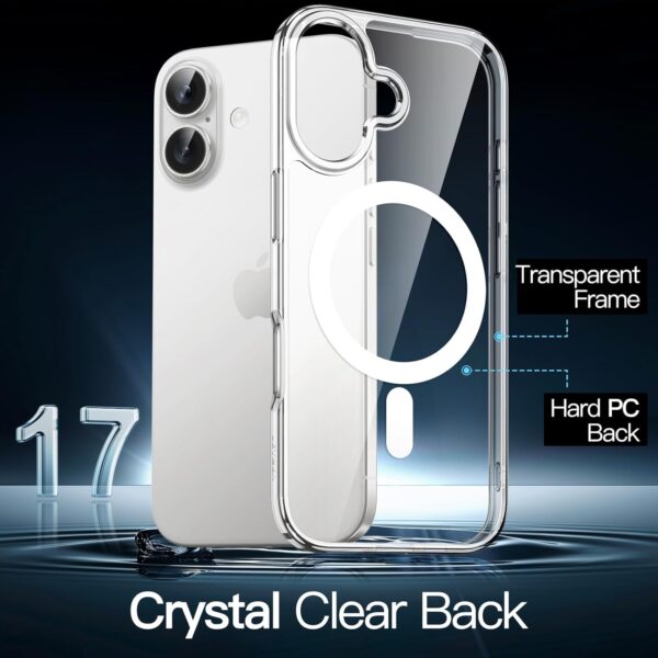Coque MagSafe iPhone 17 Transparente