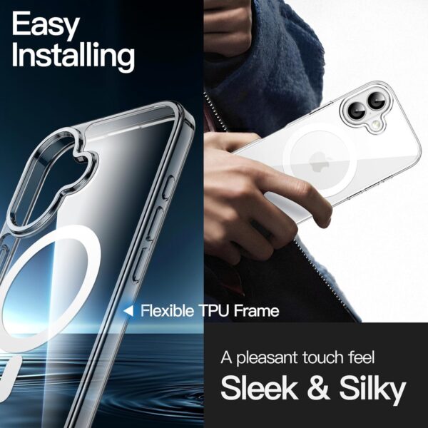 Coque MagSafe iPhone 17 Transparente
